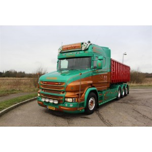 87626 - Scania Torpedo Highline 8x4 autotreno scarrabile Kildebronde Transport /1:50 Tekno