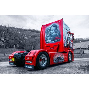 32-0260 - Scania S Highline 4x2 Cool Transport Niki Lauda Rush movie tribute /1:50 IMCmodels