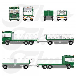 87702 - Scania Next Gen R530 combi fish transport DK Forellen /1:50 Tekno