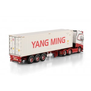 WSI01-4652 - Volvo FH5 Globetrotter 6x2 3axle 40ft reefer container F&R Transport /1:50 WSImodels