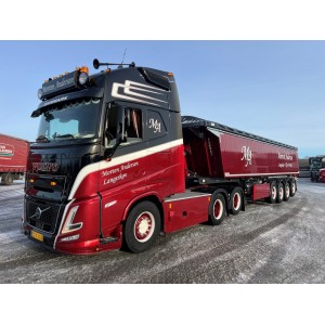 88847 - Volvo Aero Globetrotter XL vasca ribaltabile 4assi Morten Andersen /1:50 Tekno