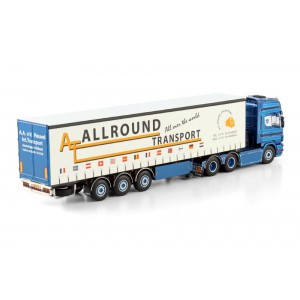 WSI01-4625 - Scania serie4 Topline 6x2 curtainside A.A. vd Heuvel /1:50 WSImodels