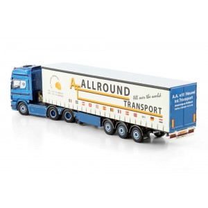 WSI01-4625 - Scania serie4 Topline 6x2 curtainside A.A. vd Heuvel /1:50 WSImodels
