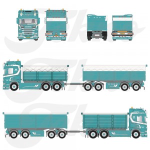 87946 - Scania NGR-770 Highline autotreno Jakob Pedersen /1:50 Tekno
