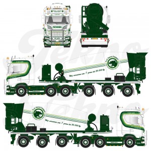 86681 - Scania NG 530S Highline betonmixer Patrick van der Hoeven /1:50 Tekno