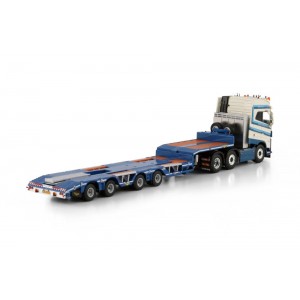 WSI01-4311 - Volvo FH5 Globetrotter wheel-well lowloader 4axle Schoones B.V. /1:50 WSImodels