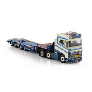 WSI01-4311 - Volvo FH5 Globetrotter wheel-well lowloader 4axle Schoones B.V. /1:50 WSImodels