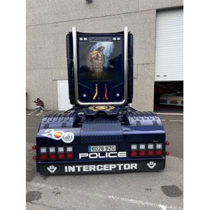 87793 - Scania serie4 Topline 4x2 Police Interceptor Spain /1:50 Tekno