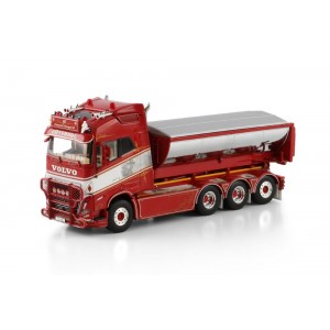 WSI01-4515 - Volvo FH5 Globetrotter hook-lift asphalt tipper JH Entreprenad & Transport /1:50 WSImodels