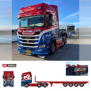 WSI01-4930 - Scania CR20H 6x2 flatbed 4axle Rygaard /1:50 WSImodels