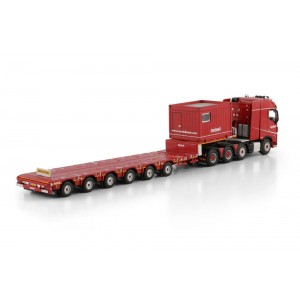 [607.33.68] Volvo FH5 Globetrotter 8x4 Nooteboom Manoovr 6axle + 10ft. container /1:50 WSImodels