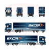 87681 - Scania R Topline 6x2 box trailer 3axle Skor  /1:50 Tekno