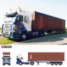 WSI01-4973 - Scania serie3 Streamline 4x2 flexcontainer 40ft. Wilbert Kuipers /1:50 WSImodels