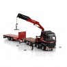 [410319] MAMMOET Scania R Highline 8x2 + load crane combi 2mid-axle flatbed trailer /1:50 WSImodels