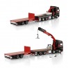 [410319] MAMMOET Scania R Highline 8x2 + load crane combi 2mid-axle flatbed trailer /1:50 WSImodels