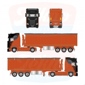 87696 - Scania NGS Highline 4x2 Stas-kipper Jutte Transport /1:50 Tekno