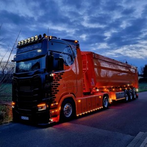 87696 - Scania NGS Highline 4x2 Stas-kipper Jutte Transport /1:50 Tekno
