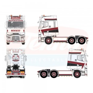 87781 - Renault T-high 6x2 Nitteberg /1:50 Tekno