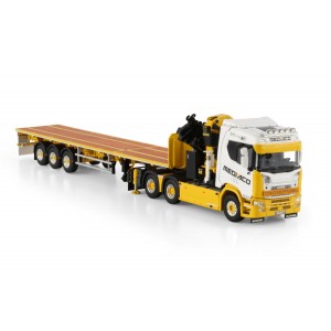 WSI01-4754 - Scania CR20N 6x4 Palfinger PK65002SH +jib flatbed 3axle Mediaco /1:50 WSImodels