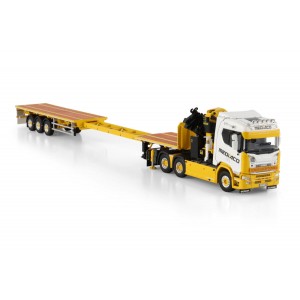 WSI01-4754 - Scania CR20N 6x4 Palfinger PK65002SH +jib flatbed 3axle Mediaco /1:50 WSImodels