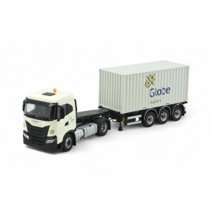 87064 - Iveco S-Way 4x2 container 20ft Globe Group /1:50 Tekno