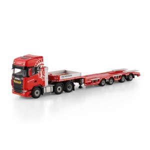 WSI01-4719 - Scania CS20H 6x2 wheel-well low loader 4axle De Romein Groep /1:50 WSImodels