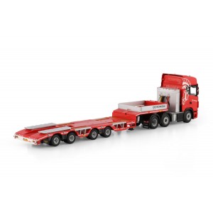 WSI01-4719 - Scania CS20H 6x2 wheel-well low loader 4axle De Romein Groep /1:50 WSImodels