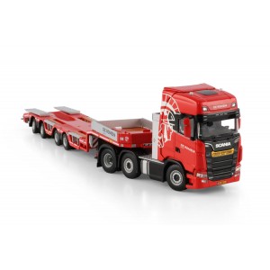 WSI01-4719 - Scania CS20H 6x2 wheel-well low loader 4axle De Romein Groep /1:50 WSImodels