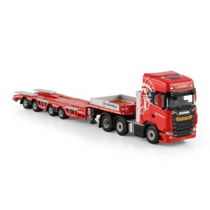 WSI01-4719 - Scania CS20H 6x2 wheel-well low loader 4axle De Romein Groep /1:50 WSImodels