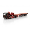 [410320] MAMMOET MB Arocs MP4 2.3mt compact-space 8x4 flatbed trailer 4axle Palfinger PK92002-SH + jib /1:50 WSImodels