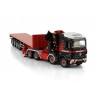 [410320] MAMMOET MB Arocs MP4 2.3mt compact-space 8x4 flatbed trailer 4axle Palfinger PK92002-SH + jib /1:50 WSImodels