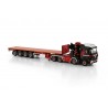 [410320] MAMMOET MB Arocs MP4 2.3mt compact-space 8x4 flatbed trailer 4axle Palfinger PK92002-SH + jib /1:50 WSImodels