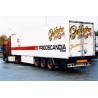 87650 - Volvo F12 Globetrotter 4x2 reefer trailer 3axle Jern Henrik Guldager /1:50 Tekno