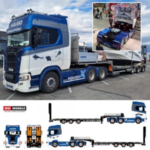 WSI01-4974 - Scania CS20H 6x4 semi-lowloader 3axle Haugo Spesialoppdrag /1:50 WSImodels