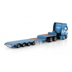 WSI01-4885 - Scania CS20H 6x4 lowloader 4axle AKM Autokranvermietung GmbH /1:50 WSImodels