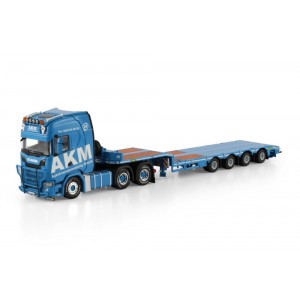WSI01-4885 - Scania CS20H 6x4 lowloader 4axle AKM Autokranvermietung GmbH /1:50 WSImodels