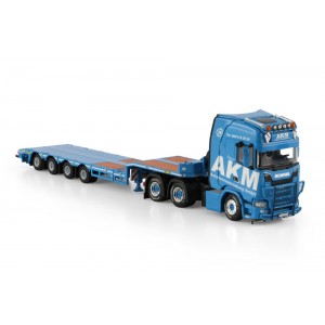WSI01-4885 - Scania CS20H 6x4 lowloader 4axle AKM Autokranvermietung GmbH /1:50 WSImodels
