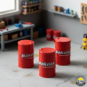 PSC005 - Pakelo oil-tank 200lt (set of 4pcs) /1:50 giftmodels