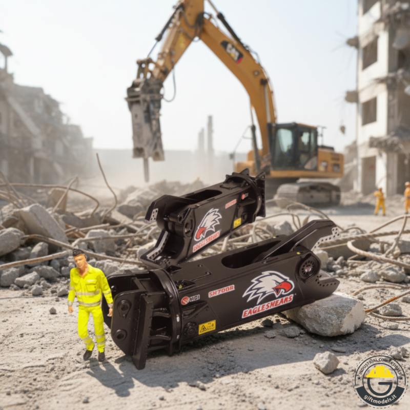 GM36 - MBI SH700-R EagleShears hydraulic shear - Mantovani Benne /1:50 giftmodels