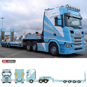 WSI01-5147 - Scania CS20H 6x2 semi 4assi con rampe Cepelludo /1:50 WSImodels
