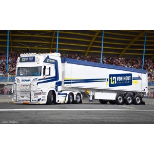 90526 - Scania NGR 6x2 Stas tipper Von Hout Transport /1:50 Tekno