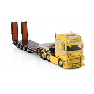 WSI01-4875 - Scania CR20H 6x4 lowloader w/ramps 4axle Nordbø Maskin /1:50 WSImodels