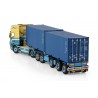 WSI01-4740 - Scania serie4 Topline 4x2 2connect-combi 2x20ft container John v.d. Made /1:50 WSImodels