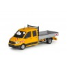 1616/3 - MAN TGE Platform truck (yellow) /1:50 Conrad