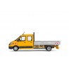 1616/3 - MAN TGE Platform truck (yellow) /1:50 Conrad
