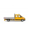 1616/3 - MAN TGE Platform truck (yellow) /1:50 Conrad