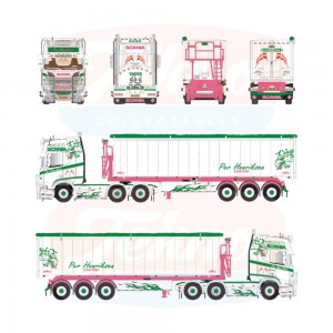 88619 - Scania NGR Highline 6x2 volume trailer Per Henriksen /1:50 Tekno