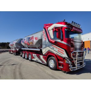 87540 - Scania NGR Highline autotreno silos Auvinen - 70 Year Anniversary /1:50 Tekno