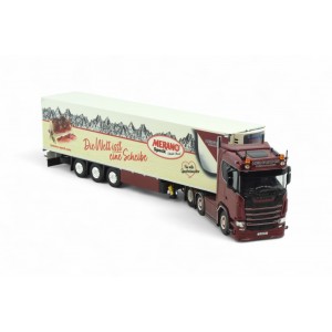 87887 - Scania NGS Highline 6x2 reefer Heinrichs - Merano Speck /1:50 Tekno