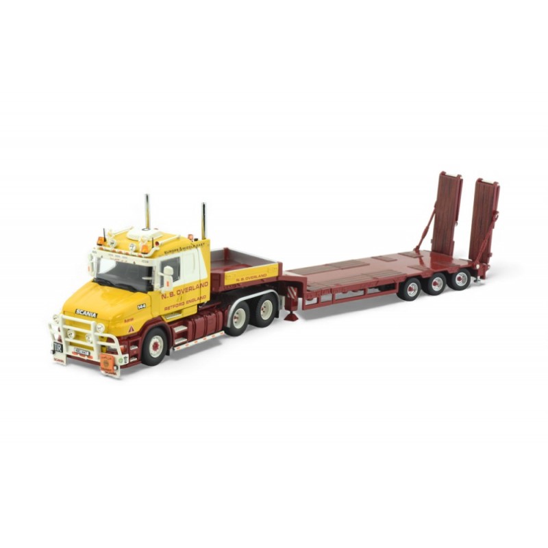 85268 - Scania serie4 Torpedo 6x2 semi 3axle with ramps Overland /1:50 TEKNO